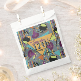 Sacolinha Kids Gray Retro Witchy Halloween Birthday