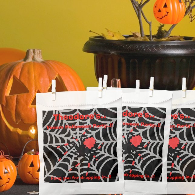 Sacolinha Kids Venom Halloween (Venom Halloween Party Favor Bag)