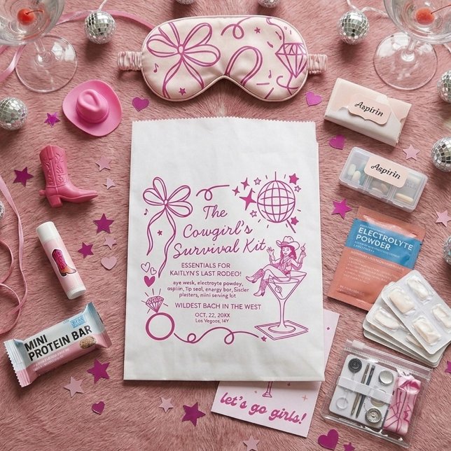 Sacolinha Kit de Sobrevivência da Festa de Despedida de Solt (Criador carregado)
