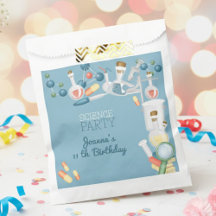 Laboratório de ciência e festa de aniversário de e