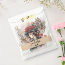 Lady no Red Namorados Kiss steampunk watercolor