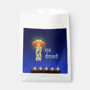 Sacolinha Lâmpada Luminosa Diwali - Saco de Favor