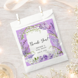 Sacolinha Lavanda Boho Floral Chá de fraldas Personalizado