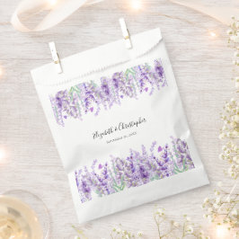 Sacolinha Lavanda Botânica Floral Roxo Verde Casamento