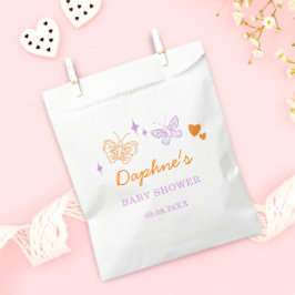 Sacolinha Lavanda branca e Chá de fraldas de borboleta laran