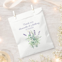 Sacolinha Lavanda Eucalyptus Watercolor Herbs Casamento