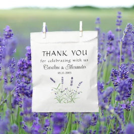 Sacolinha Lavanda Flores Púrpura Casamento Floral