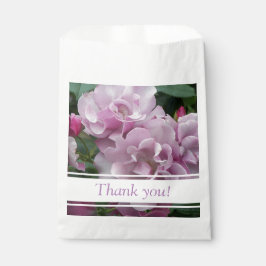 Sacolinha Lavanda Rosa Floral Obrigado