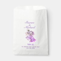 Lavanda Sinais de Casamento Favor Nomes de Sacos e
