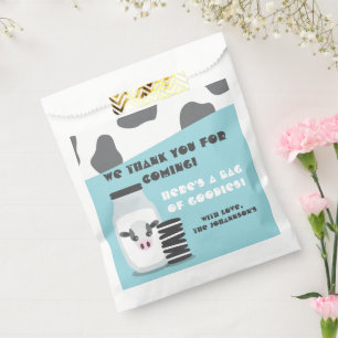 Sacolinha Leite de Vaca AZUL e Cookies Chá de fraldas Favor