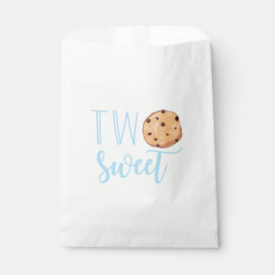 Sacolinha Leite e Biscoitos azul 2º Aniversário dois doces