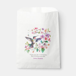 Sacolinha Letra Buquê Floral Hummingbird