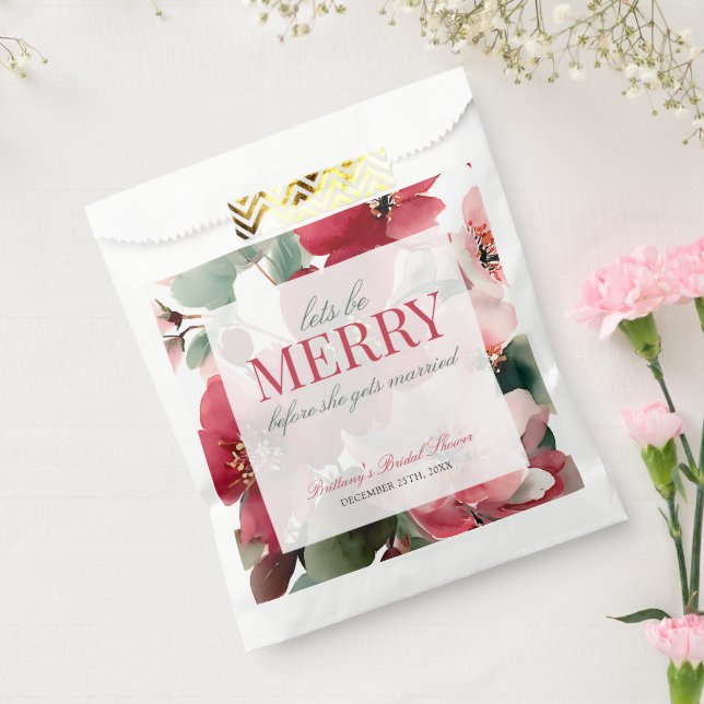 Sacolinha Let's Be Merry Christmas Bridal Shower (Selado)