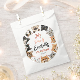 Sacolinha Let's Pawty Cat 5th Birthday | Custom Birthday Kid