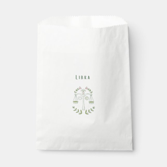 Sacolinha Libra Rosa, zodíaco, signo do zodíaco (Frente)
