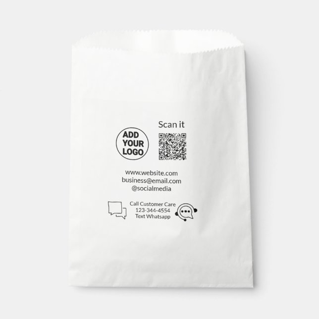 Sacolinha Ligue para o texto de atendimento ao cliente whats (Frente)