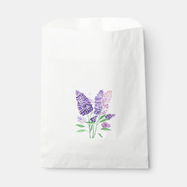 Sacolinha Lilases flores roxas (Frente)