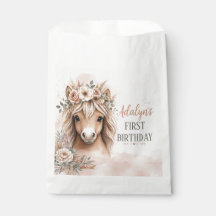 Linda Menina Boho Cavalo Primeiro Aniversário