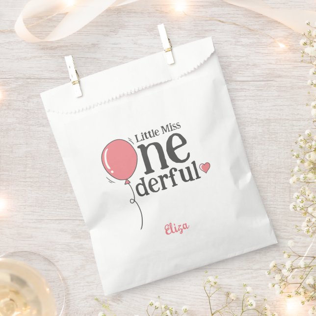 Sacolinha Linda Menina Maravilhosa, Primeiro Aniversário Ros (Cortado)