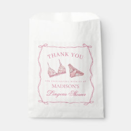 Sacolinha Lingerie Rosa Sobremesa para Festa de Despedida de