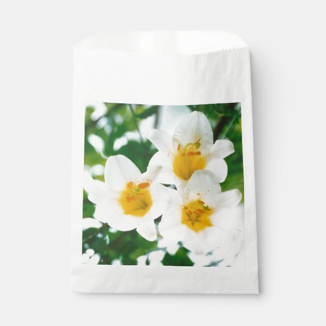 Sacolinha Lírios brancos - Símbolo do amor (Frente)