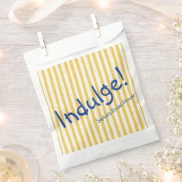 Sacolinha Listras Amarelas Bold Blue Indulge