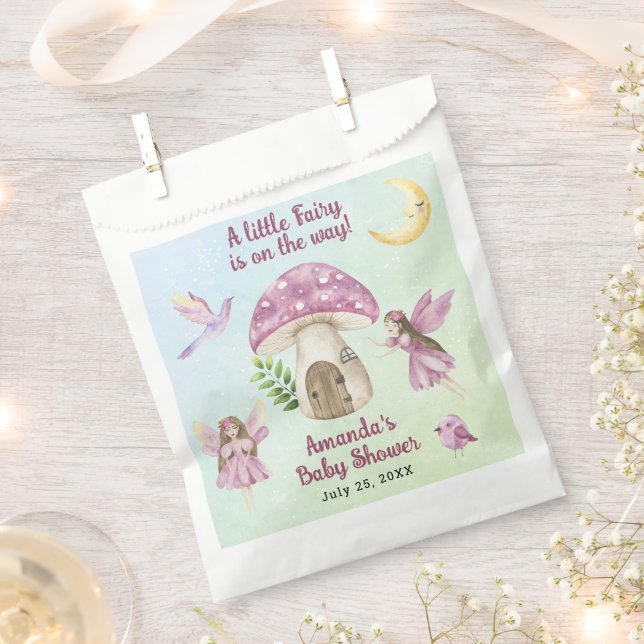 Sacolinha Little Fairy Whimsical Baby Shower (Cortado)