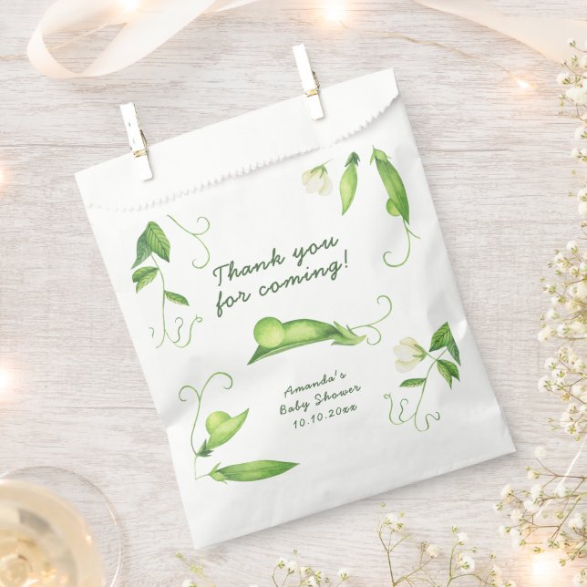 Sacolinha Little Sweet Pea Baby Shower Thank You (Cortado)