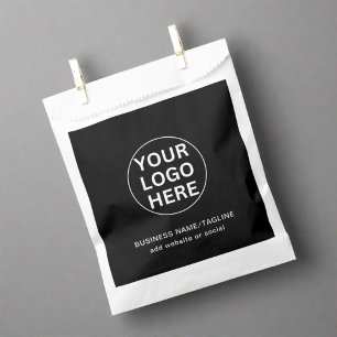 Sacolinha Logotipo Comercial Personalizado & Texto l Marca P