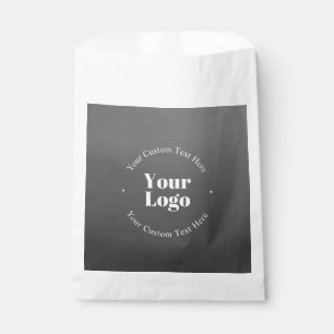 Sacolinha Logotipo ou Design da sua empresa e texto editável
