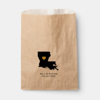 Louisiana Wedding Favor Treat Sacks, Sacos-present
