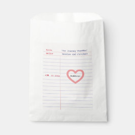 Sacolinha Love Story Due Date Library Card Wedding