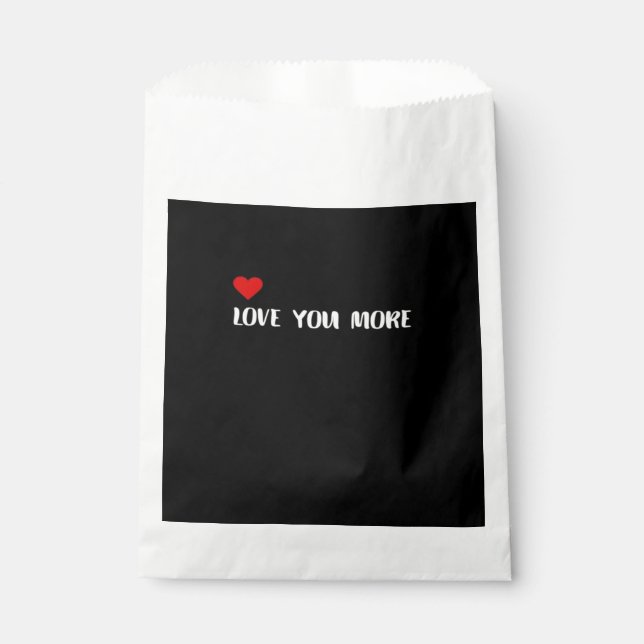 Sacolinha Love You More Minimalist Love Quote  (Frente)