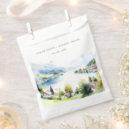 Sacolinha Lungern Switzerland Watercolor Landscape Wedding