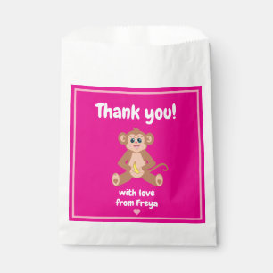Sacolinha Macaco na bolsa Pink Favor