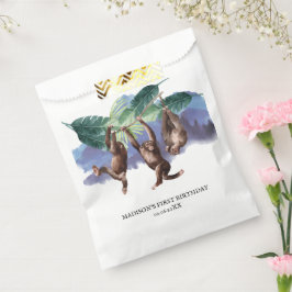 Sacolinha Macaco Personalizado da Floresta de Aniversário