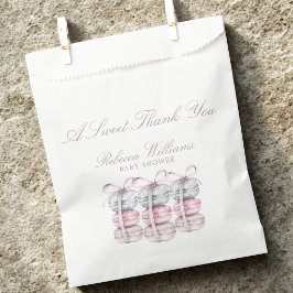 Sacolinha Macaron francês Um obrigado doce você Chá de frald