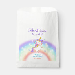 Sacolinha Magical Day Rainbow Stars Unicorn Birthday 