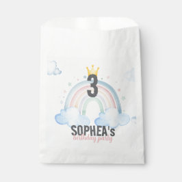 Sacolinha Magical Rainbow Birthday Invitation