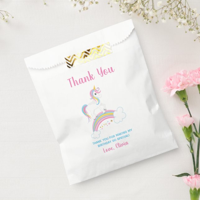 Sacolinha Magical Rainbow Unicorn Birthday (Selado)