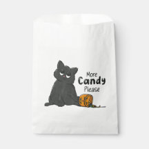 Mais Doces Por Favor Halloween Gato Preto