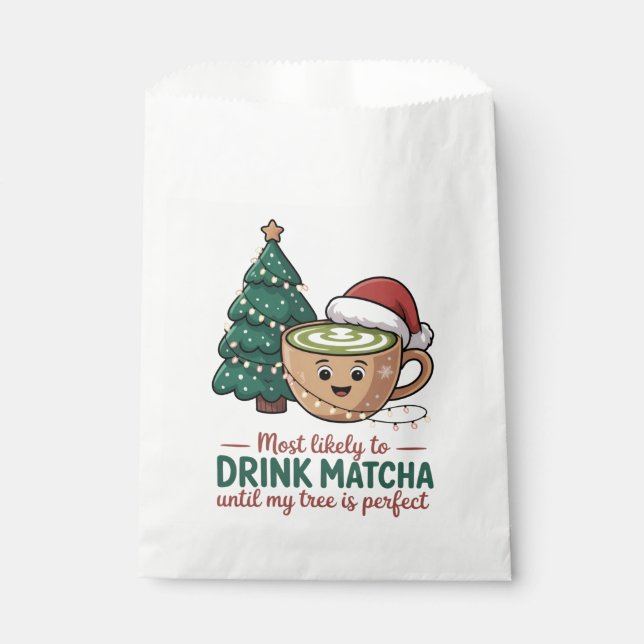Sacolinha Mais Propenso a Beber Matcha Até Minha Árvore Perf (Frente)