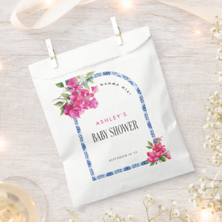 Sacolinha Mamma Mia Floral Mediterranean Italian Baby Shower