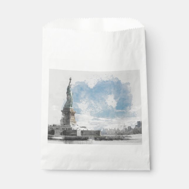 Sacolinha Manhattan Nyc Liberty Estátua (Frente)