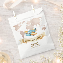 Sacolinha Mapa Mundial de Aventura Moderna de Chuva de Bebê