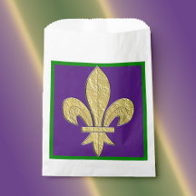 Mardi Gras Fleur-de-Lys Party {P} Favor Bolsas