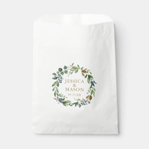 Sacolinha Marinho de Bag Greenery do Casamento Dourado