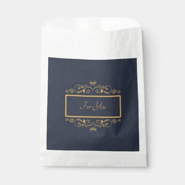 Sacolinha Marinho Personalizado Bag de Favor (Frente)