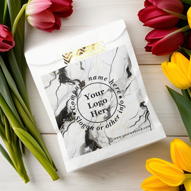 Sacolinha Mármore preto e branco (Criador carregado)