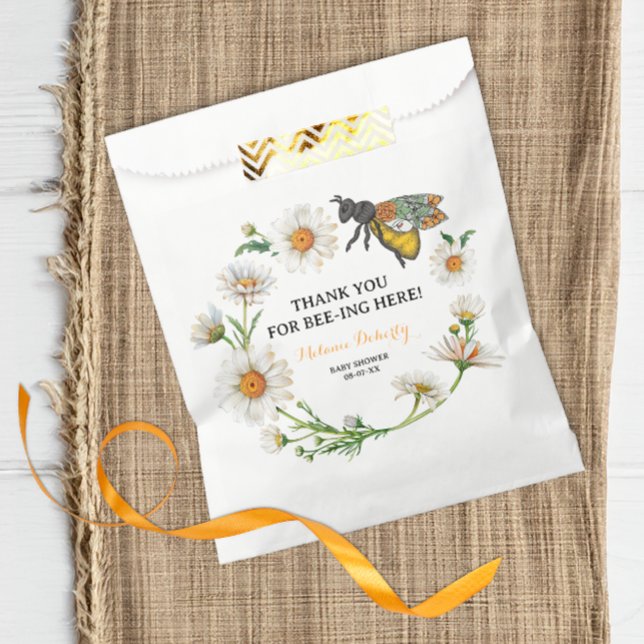 Sacolinha Mel Bee Chá de fraldas Favor Bag | Obrigado, Honey (BEE - Baby Shower Favor Bag)